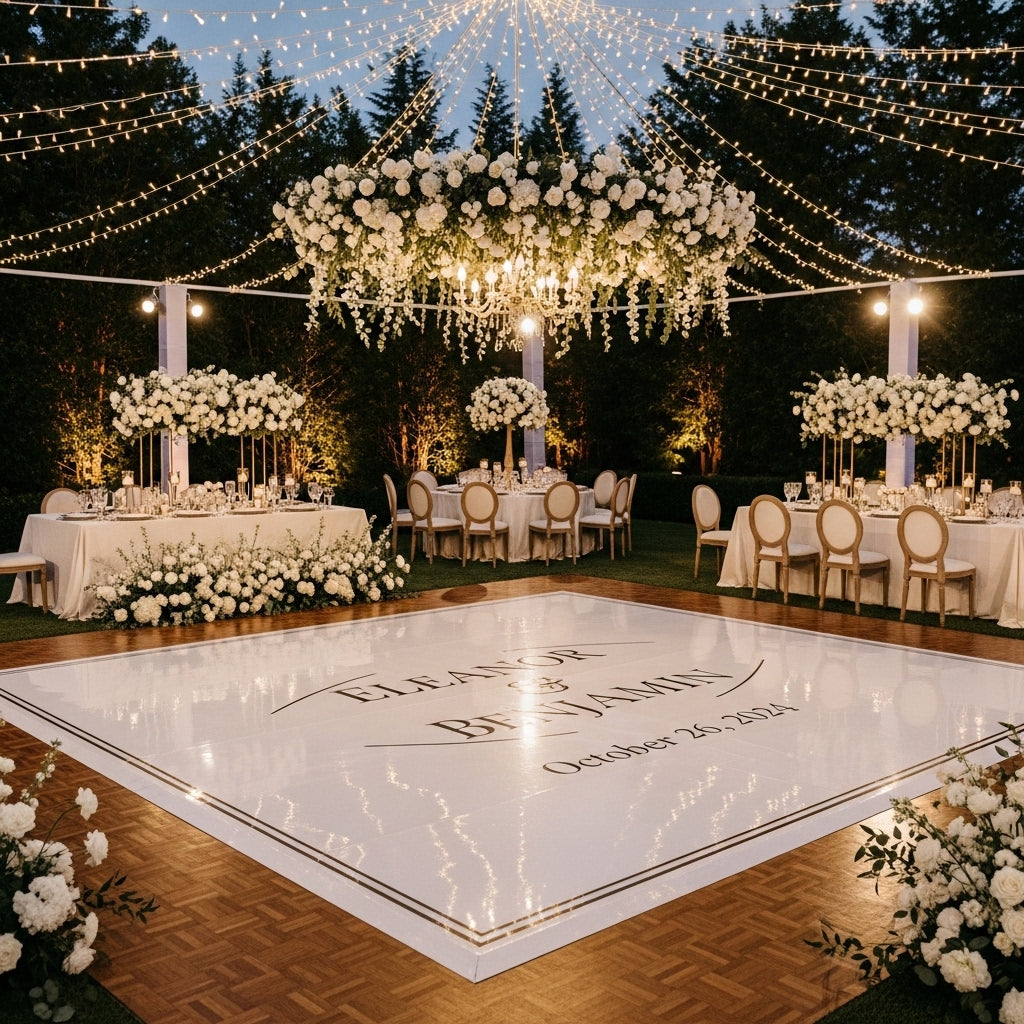 Signature Dance Floor Wrap — Full-Service Luxury Installation