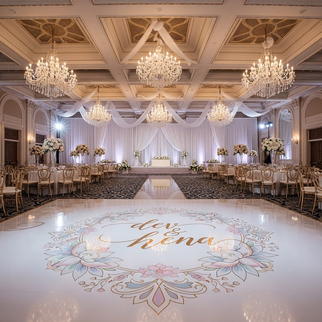 Signature Dance Floor Wrap — Full-Service Luxury Installation