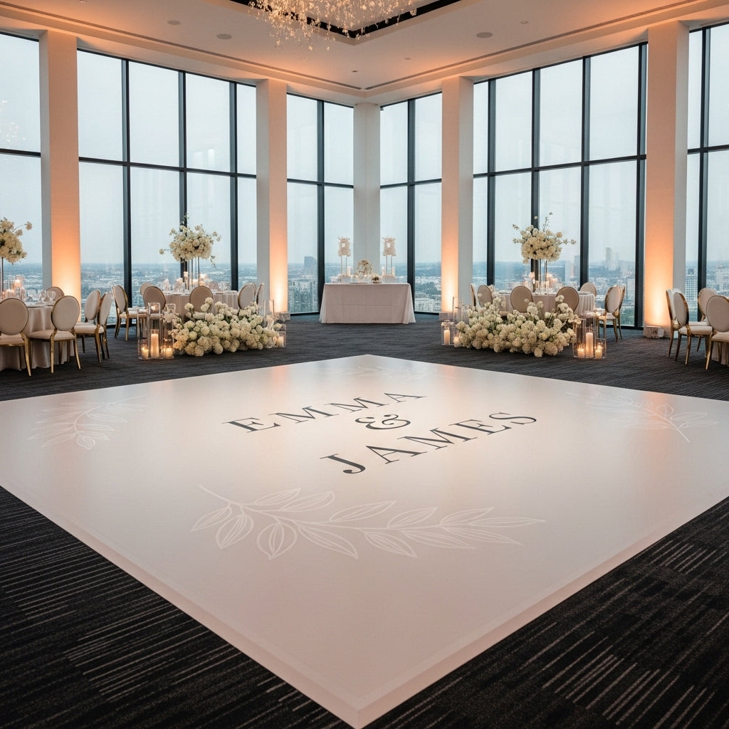 Signature Dance Floor Wrap — Full-Service Luxury Installation
